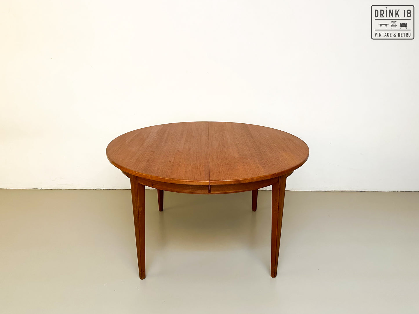 Vintage - Verlengbare ronde eettafel #2