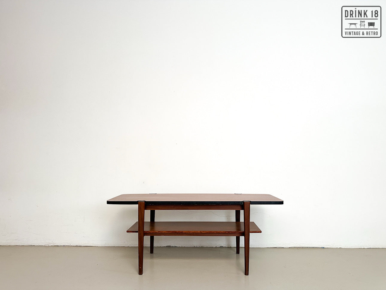 Vintage - Salontafel met omkeerbare blad