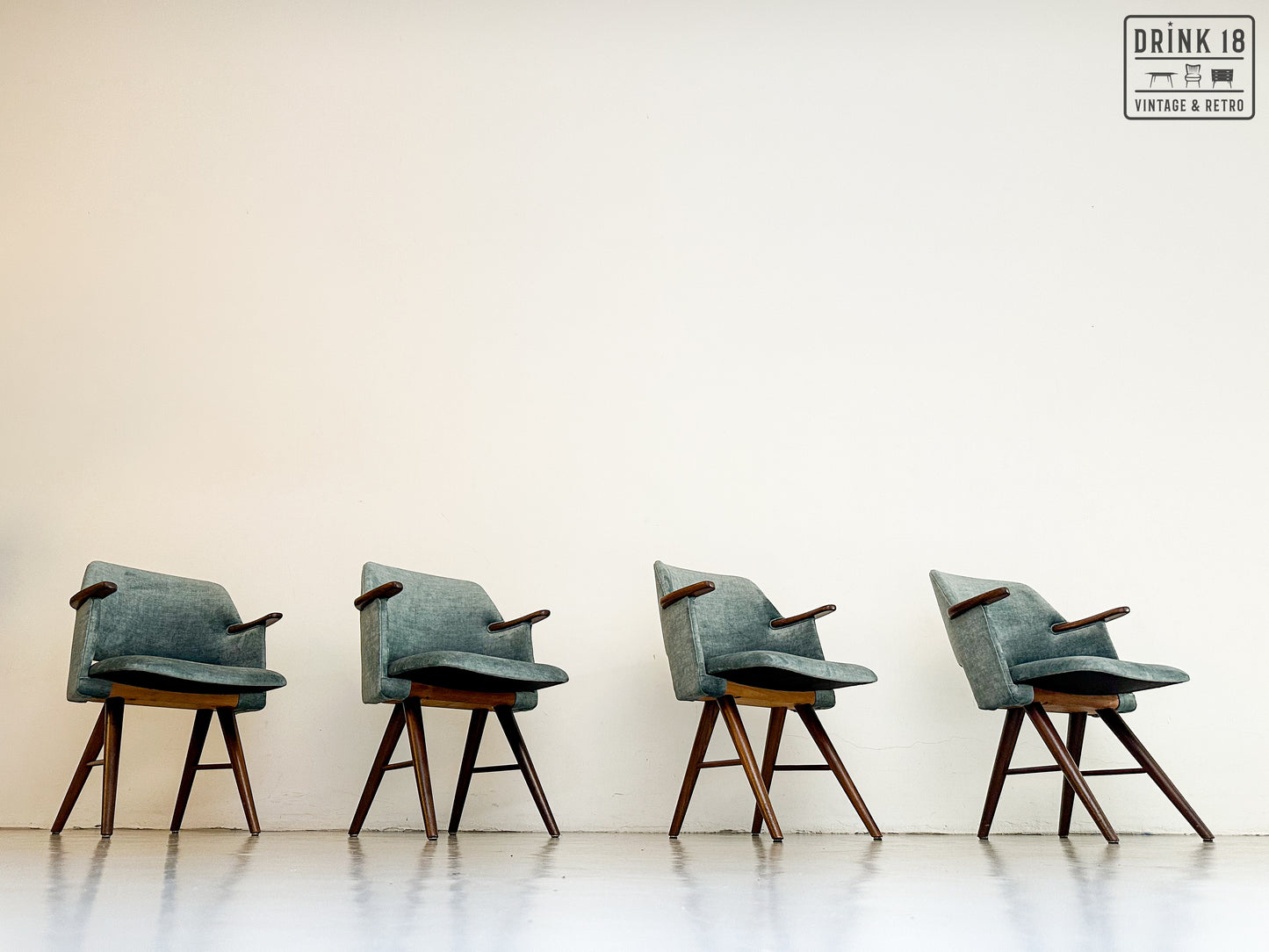Vier FT30 eetkamerstoelen - Pastoe