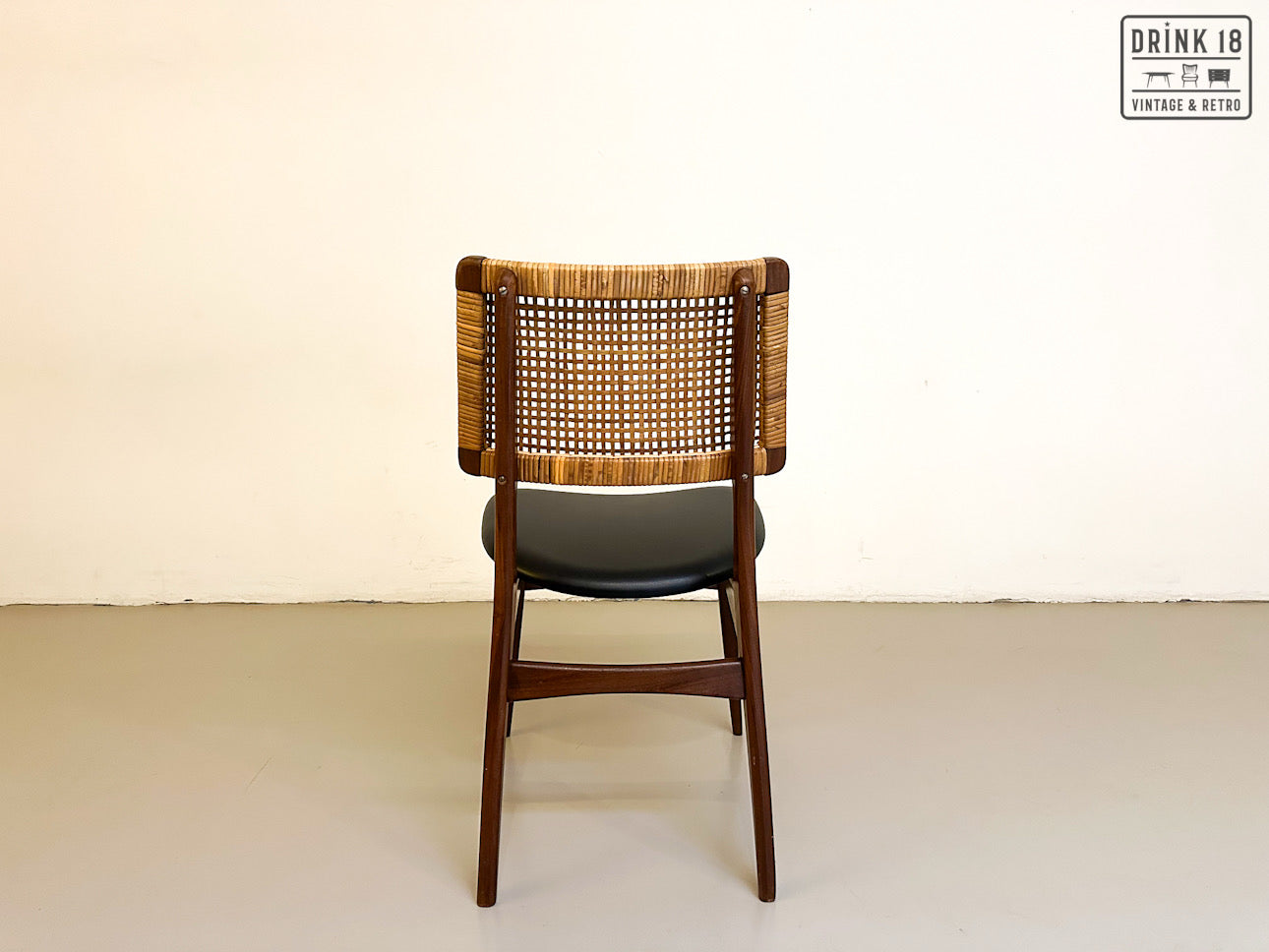 Jensen & Lykkegaard - Vier rotan eetkamerstoelen