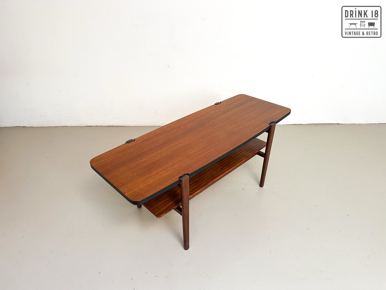 Vintage - Salontafel met omkeerbare blad