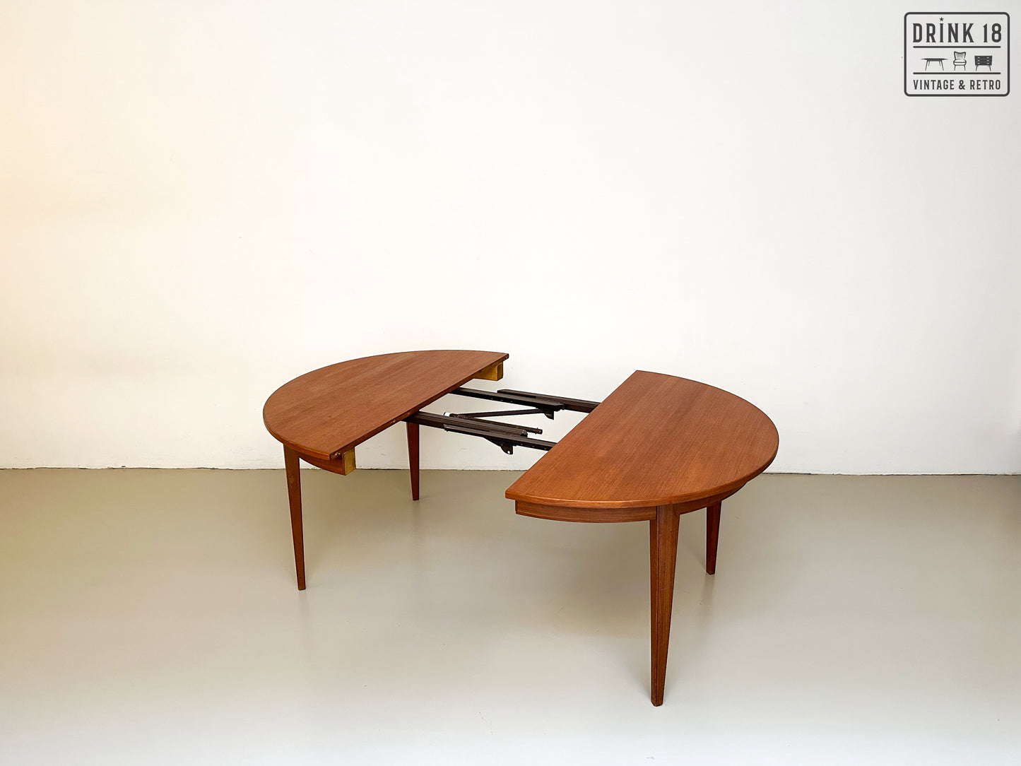 Vintage - Verlengbare ronde eettafel #2
