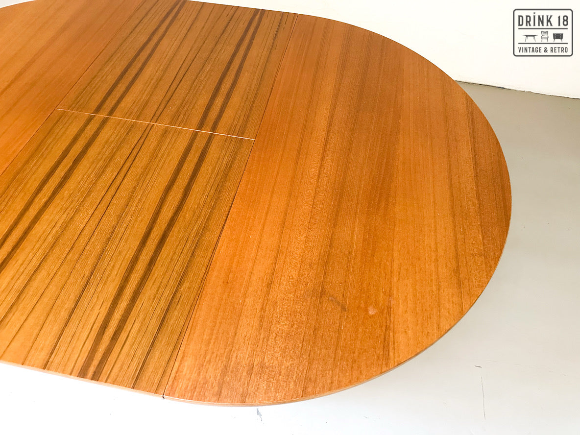 Vintage - Verlengbare ronde eettafel XL
