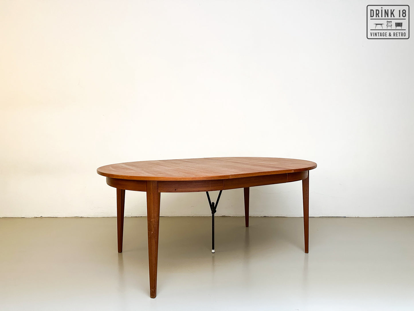 Vintage - Verlengbare ronde eettafel #2