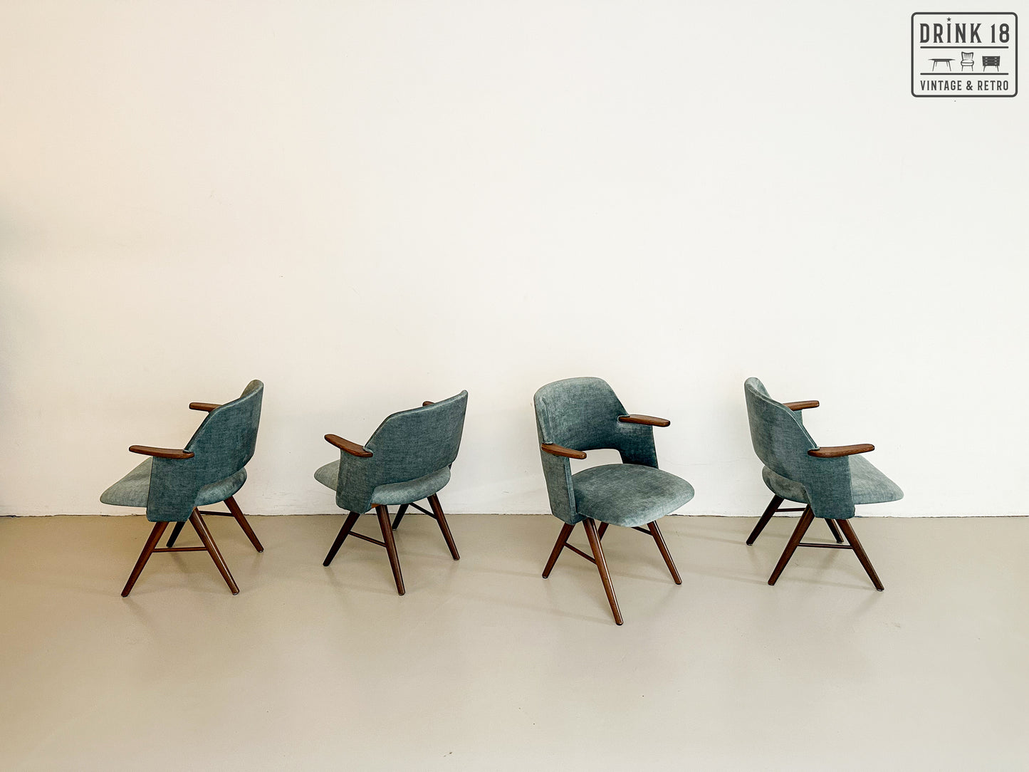 Vier FT30 eetkamerstoelen - Pastoe