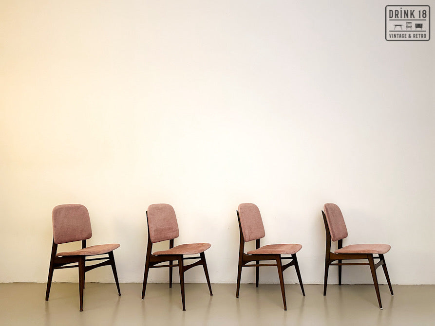 Vier vintage eetkamerstoelen - Louis van Teeffelen