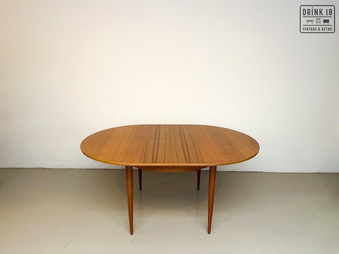Vintage - Verlengbare ronde eettafel XL
