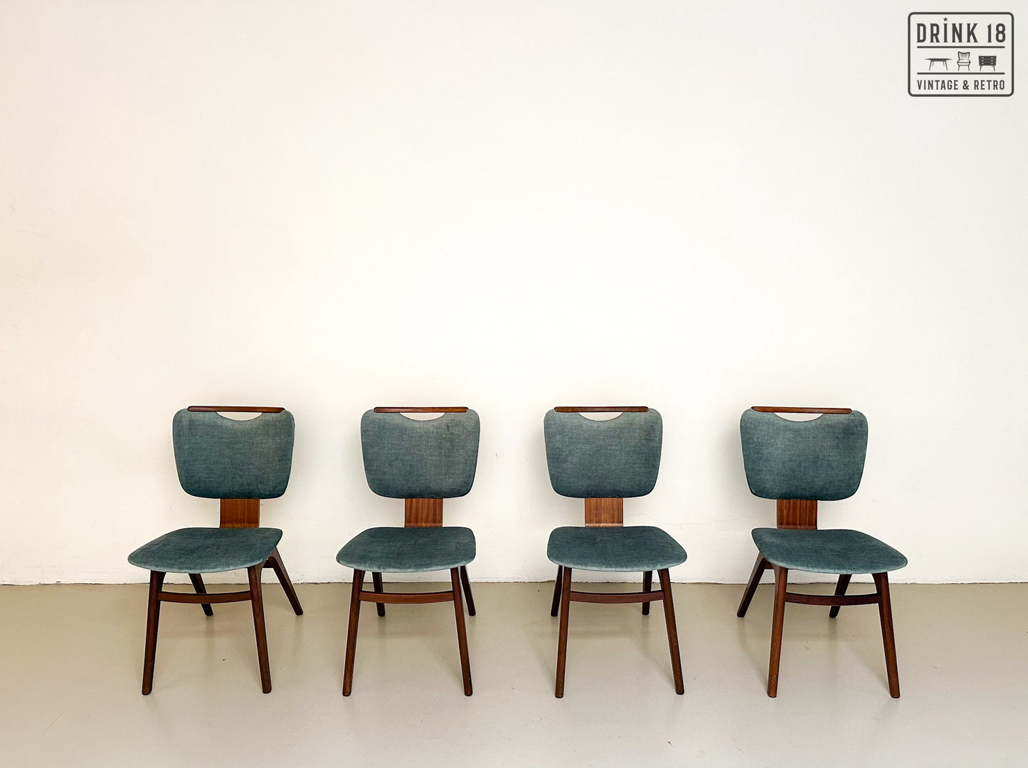 Vintage - Vier eetkamerstoelen (Eden)
