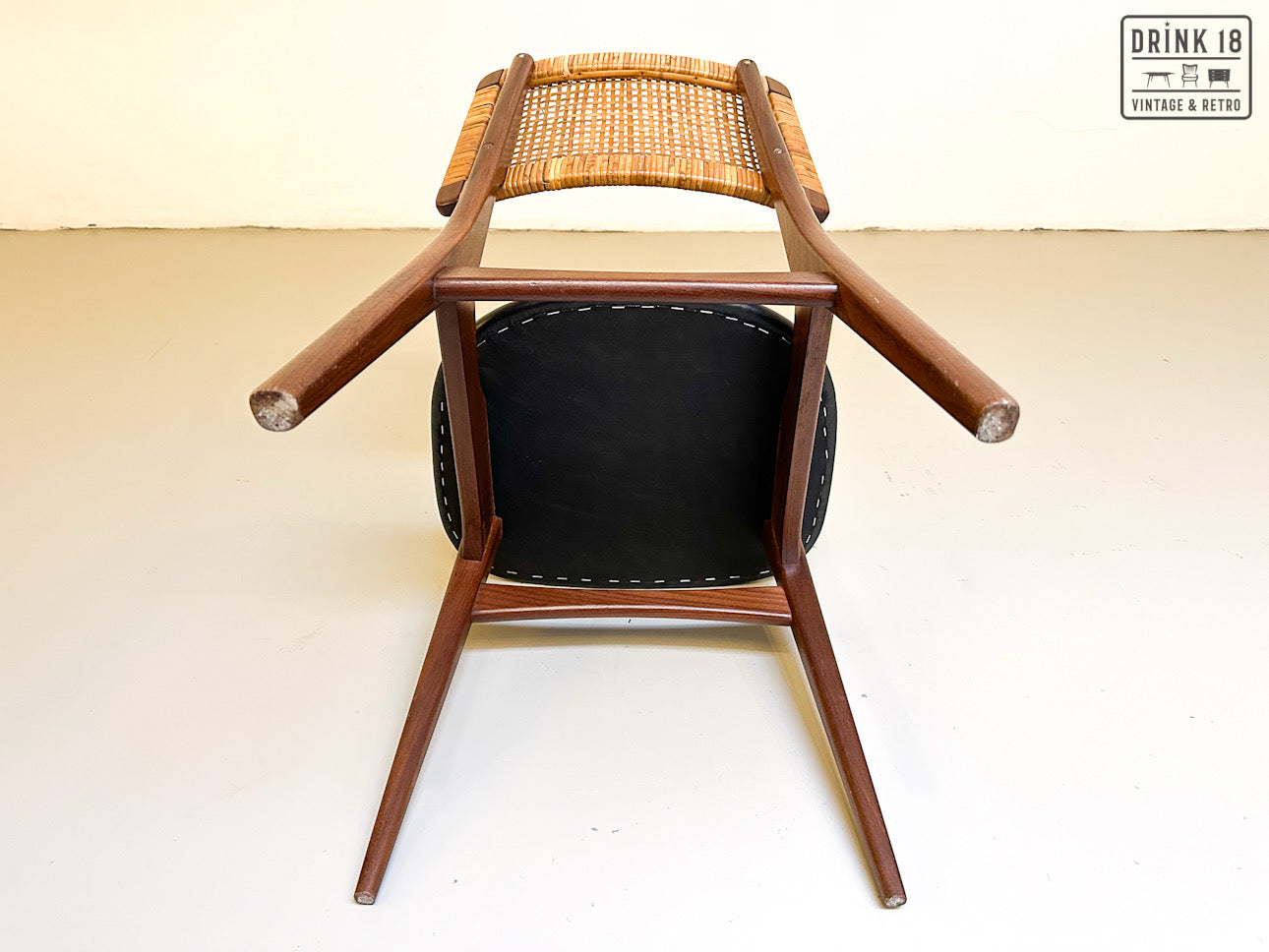 Jensen & Lykkegaard - Vier rotan eetkamerstoelen