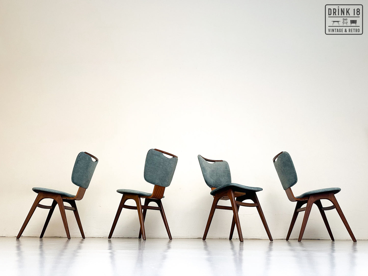 Vintage - Vier eetkamerstoelen (Eden)
