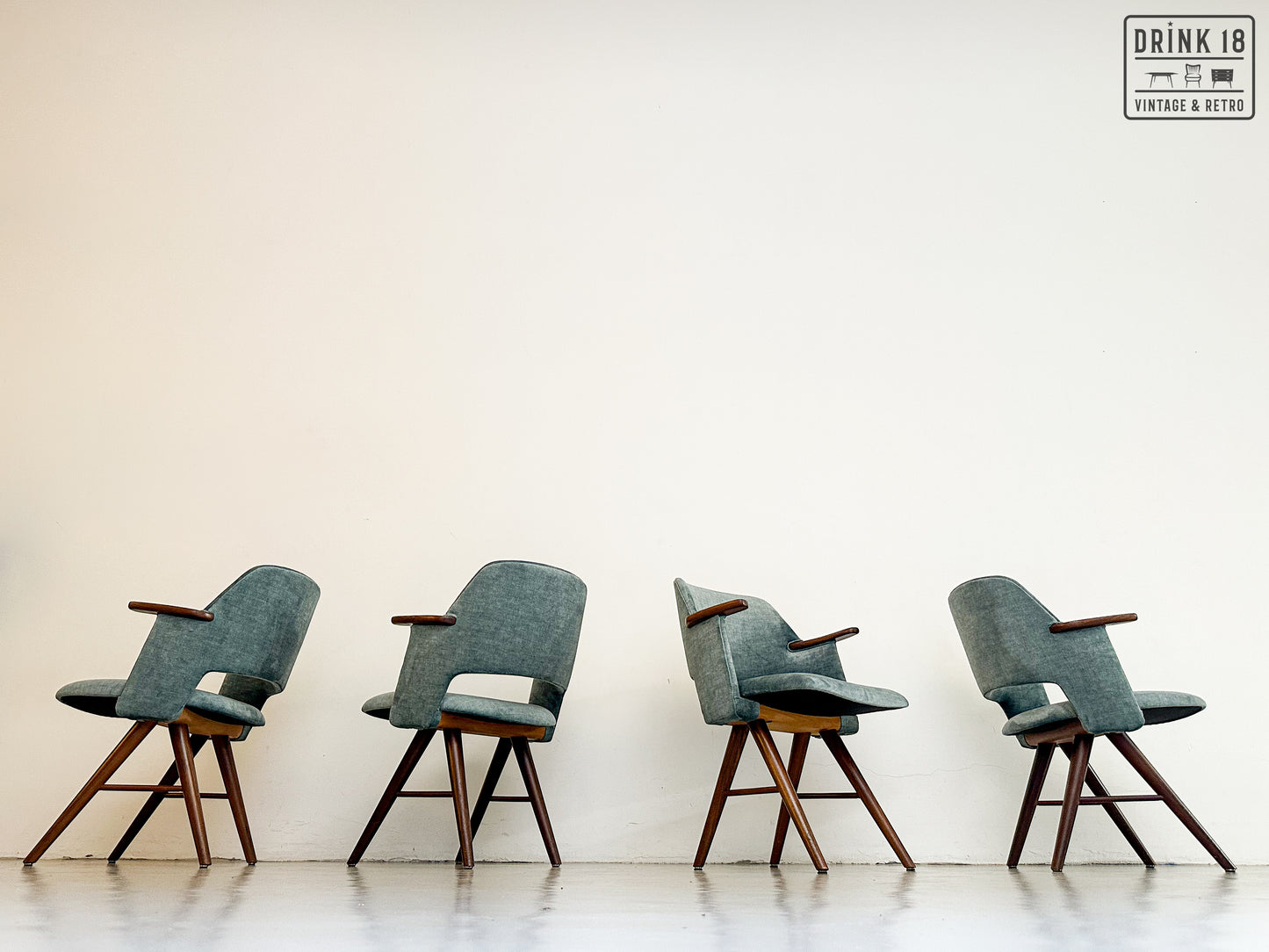 Vier FT30 eetkamerstoelen - Pastoe