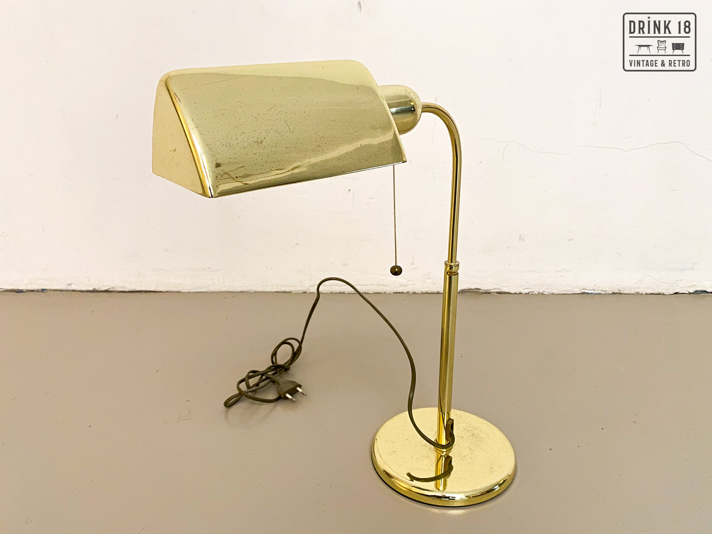 Vintage - Vergulde bureaulamp #2