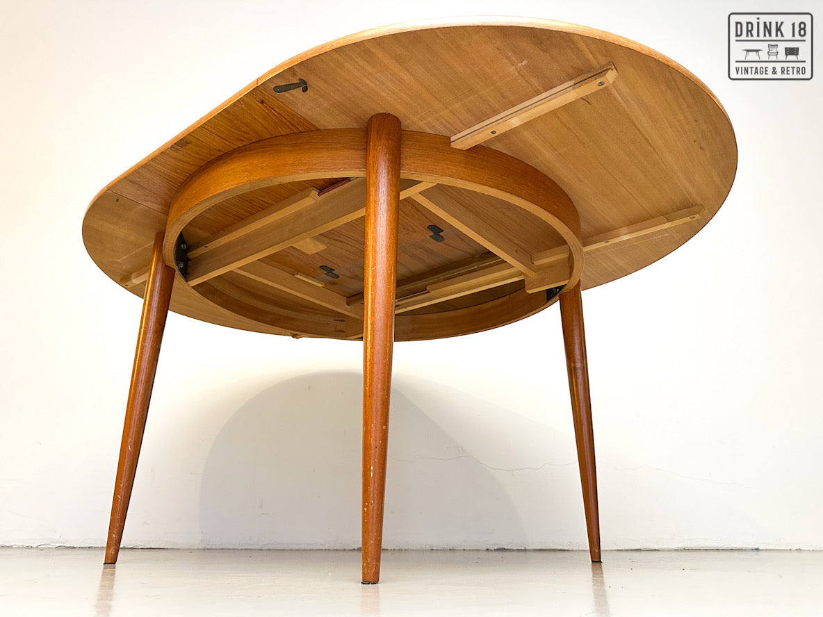 Vintage - Verlengbare ronde eettafel XL