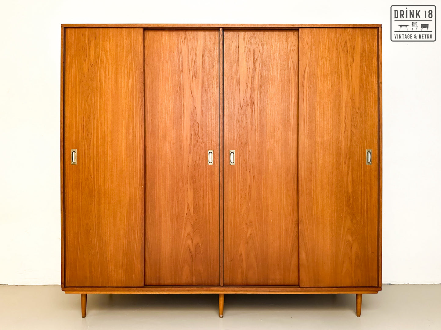 Vintage - Kleerkast met schuifdeuren XL