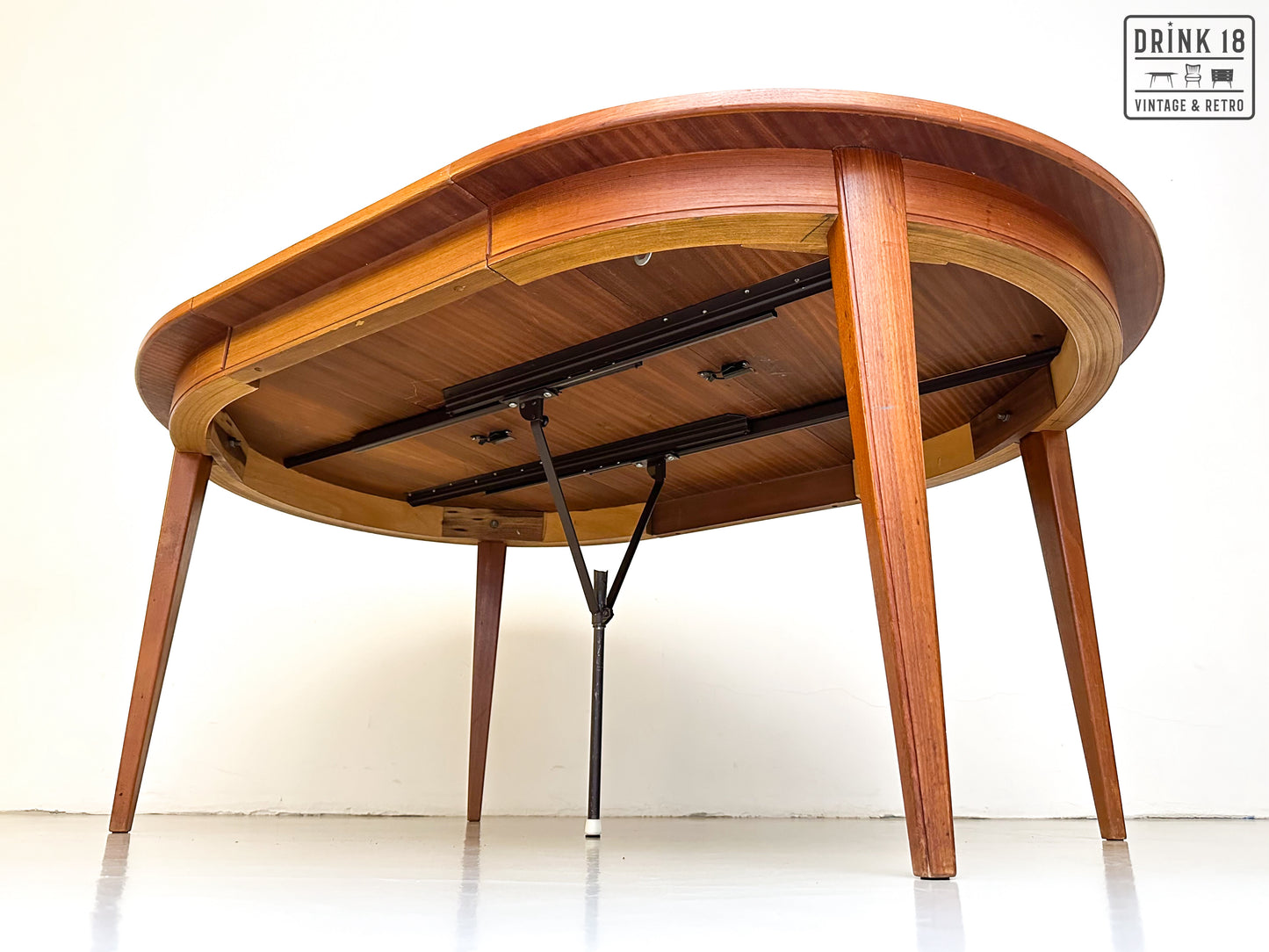 Vintage - Verlengbare ronde eettafel #2