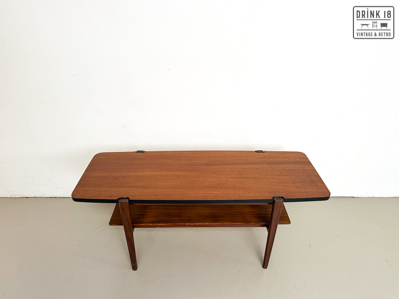 Vintage - Salontafel met omkeerbare blad