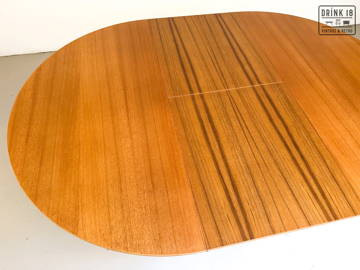 Vintage - Verlengbare ronde eettafel XL