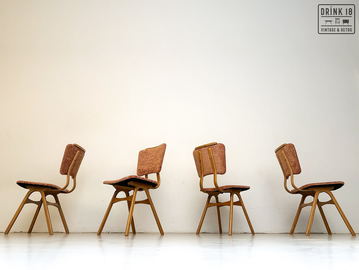 Vintage - Vier Eetkamerstoelen #1