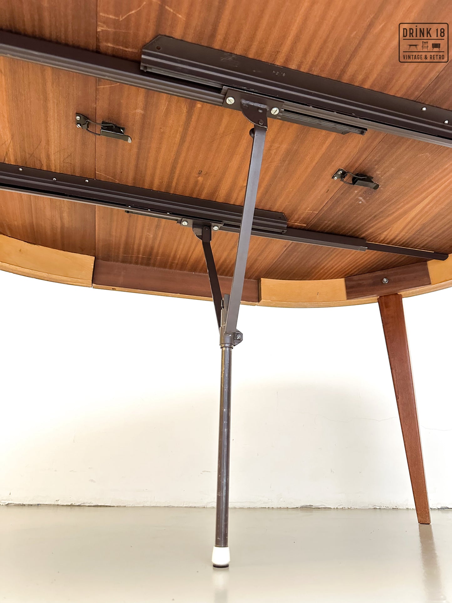 Vintage - Verlengbare ronde eettafel #2