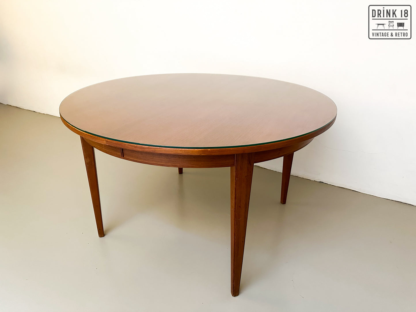 Vintage - Verlengbare ronde eettafel #2
