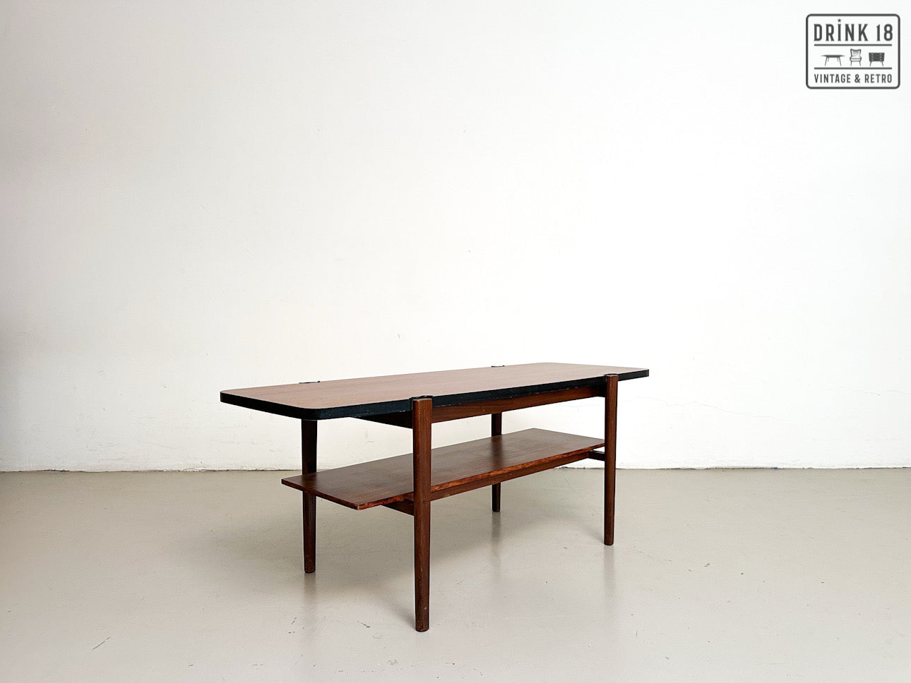 Vintage - Salontafel met omkeerbare blad