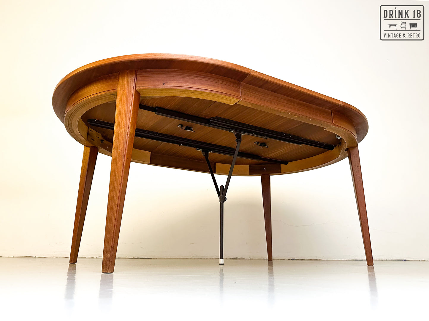 Vintage - Verlengbare ronde eettafel #2