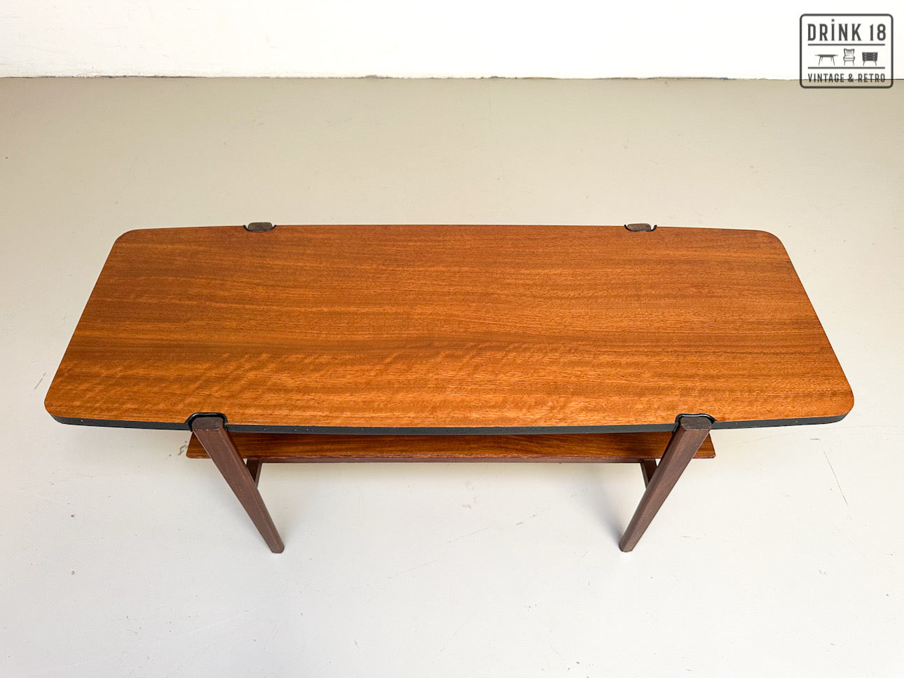Vintage - Salontafel met omkeerbare blad
