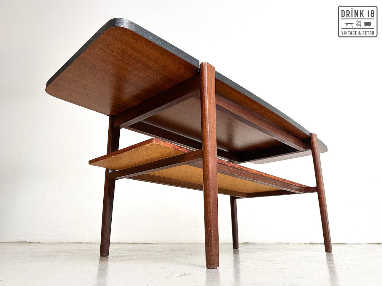 Vintage - Salontafel met omkeerbare blad