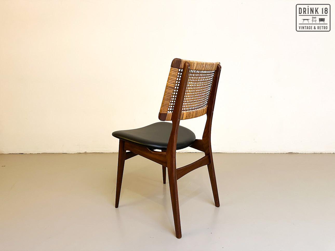 Jensen & Lykkegaard - Vier rotan eetkamerstoelen