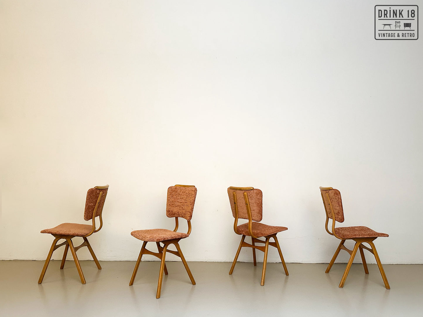 Vintage - Vier Eetkamerstoelen #1