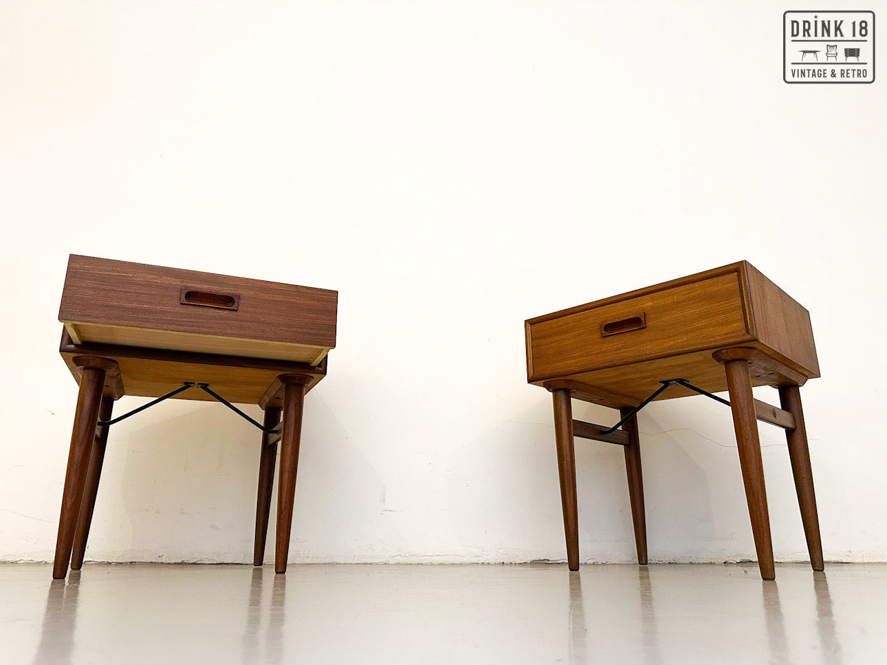 Set van twee nachtkastjes - Kempkens Meubelfabriek