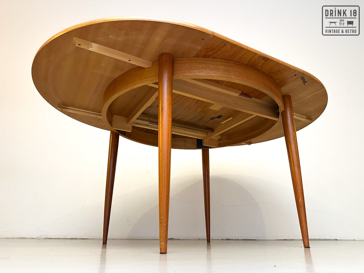 Vintage - Verlengbare ronde eettafel XL