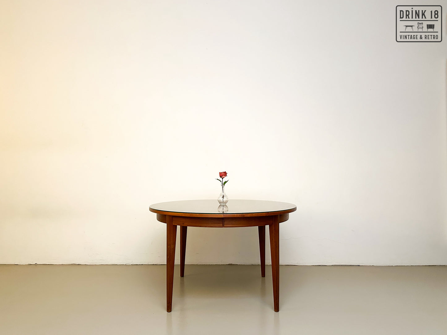 Vintage - Verlengbare ronde eettafel #2