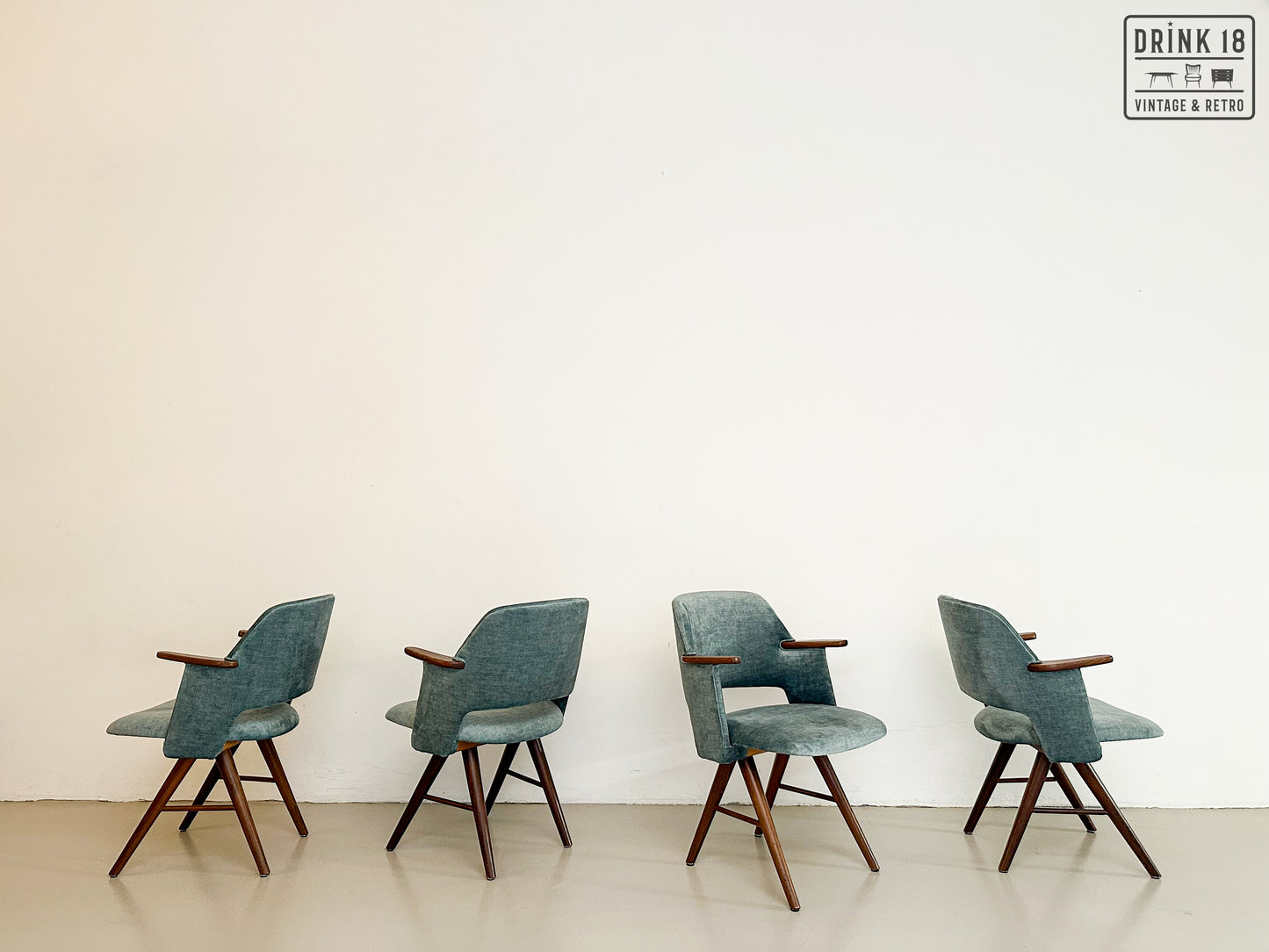 Vier FT30 eetkamerstoelen - Pastoe