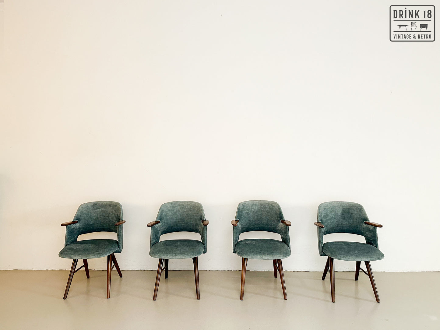 Vier FT30 eetkamerstoelen - Pastoe