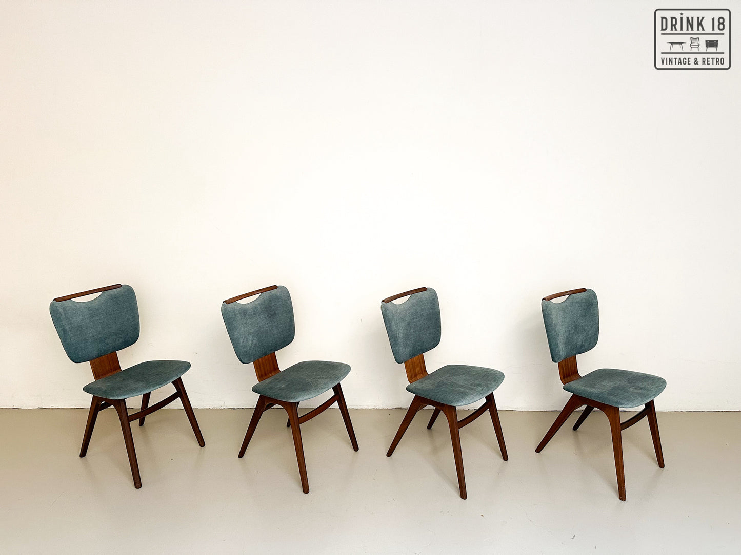 Vintage - Vier eetkamerstoelen (Eden)