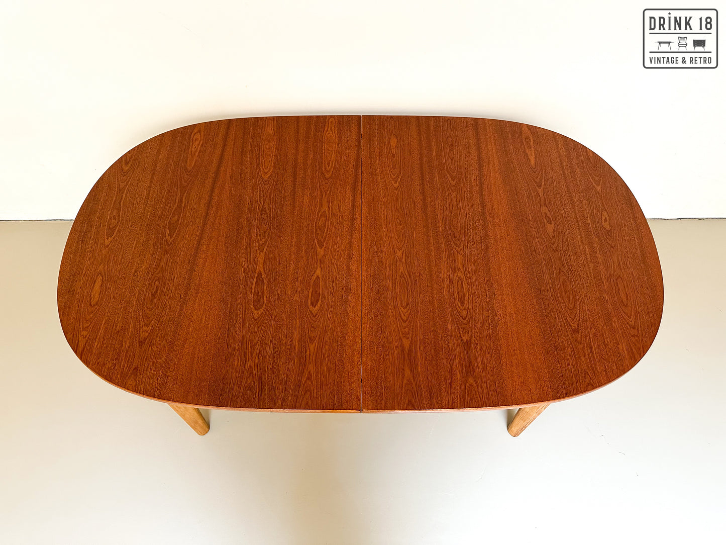 Vintage - Verlengbare ovale eettafel XL