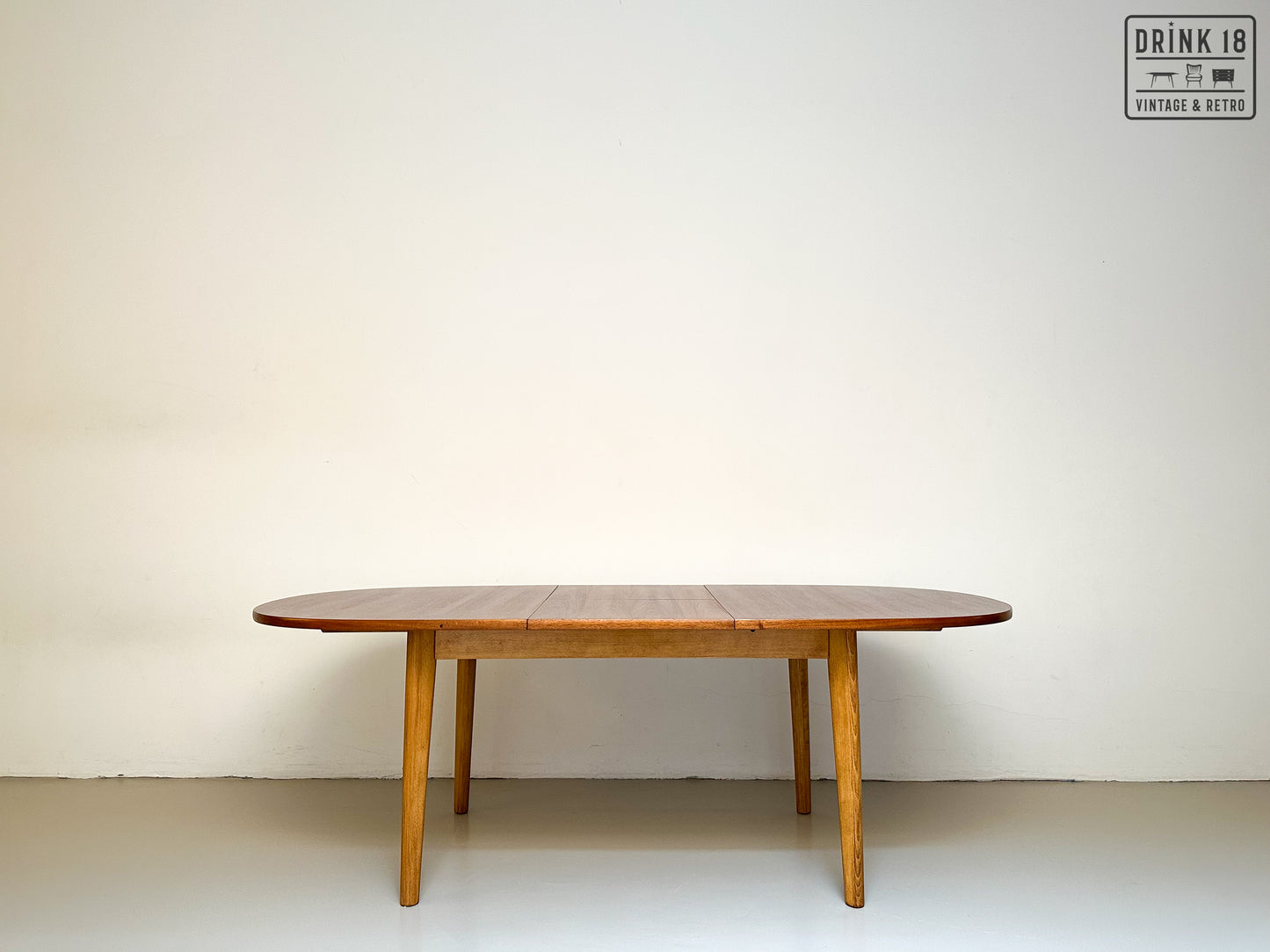 Vintage - Verlengbare ovale eettafel XL