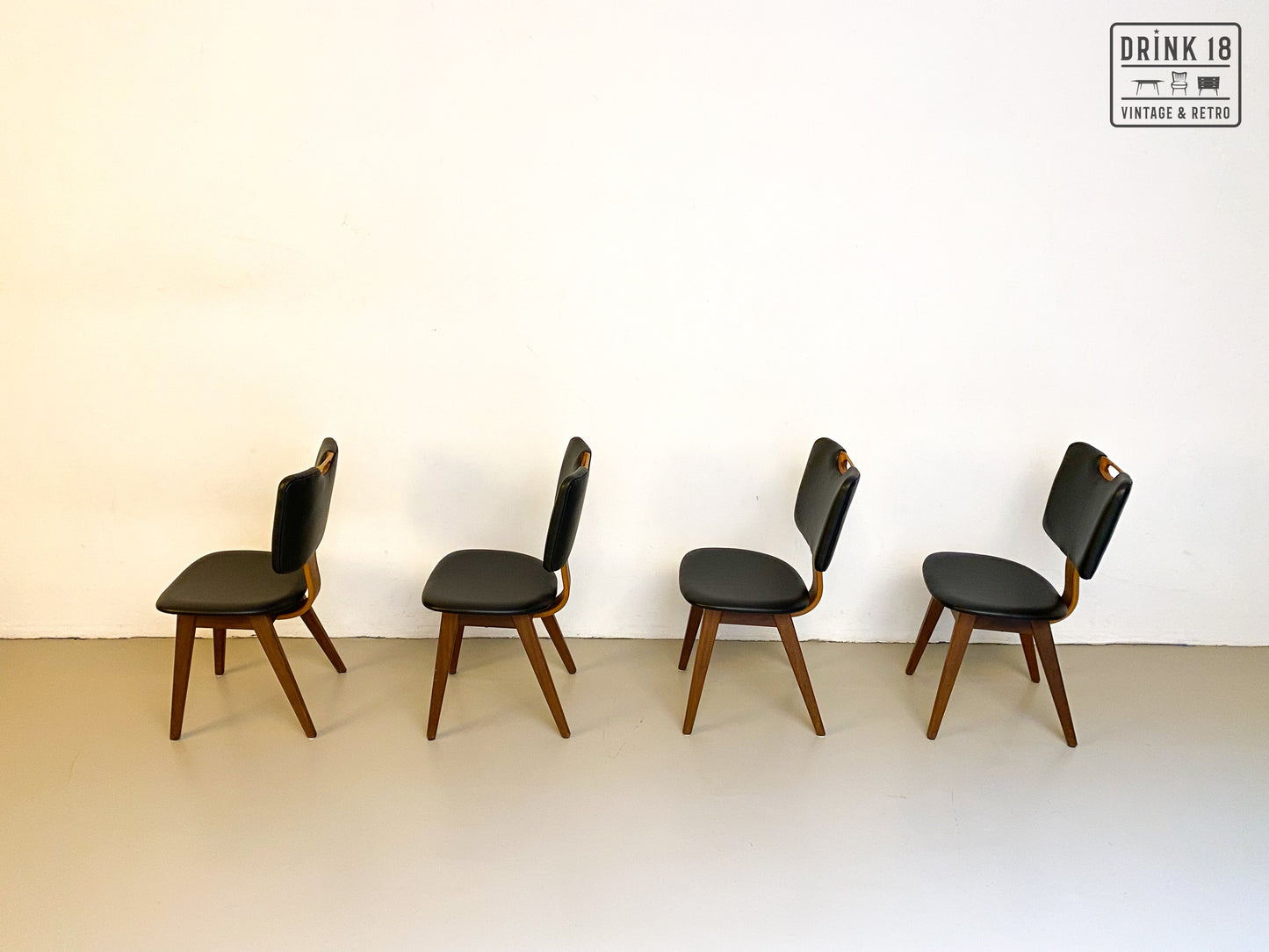 Vintage - Vier Eetkamerstoelen #6