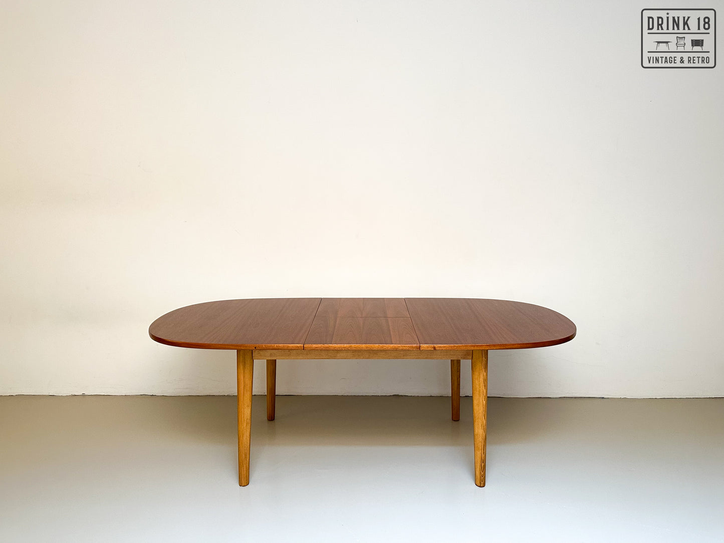 Vintage - Verlengbare ovale eettafel XL