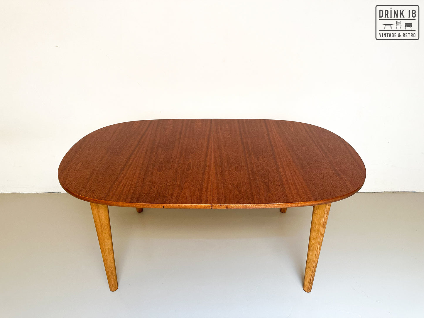 Vintage - Verlengbare ovale eettafel XL