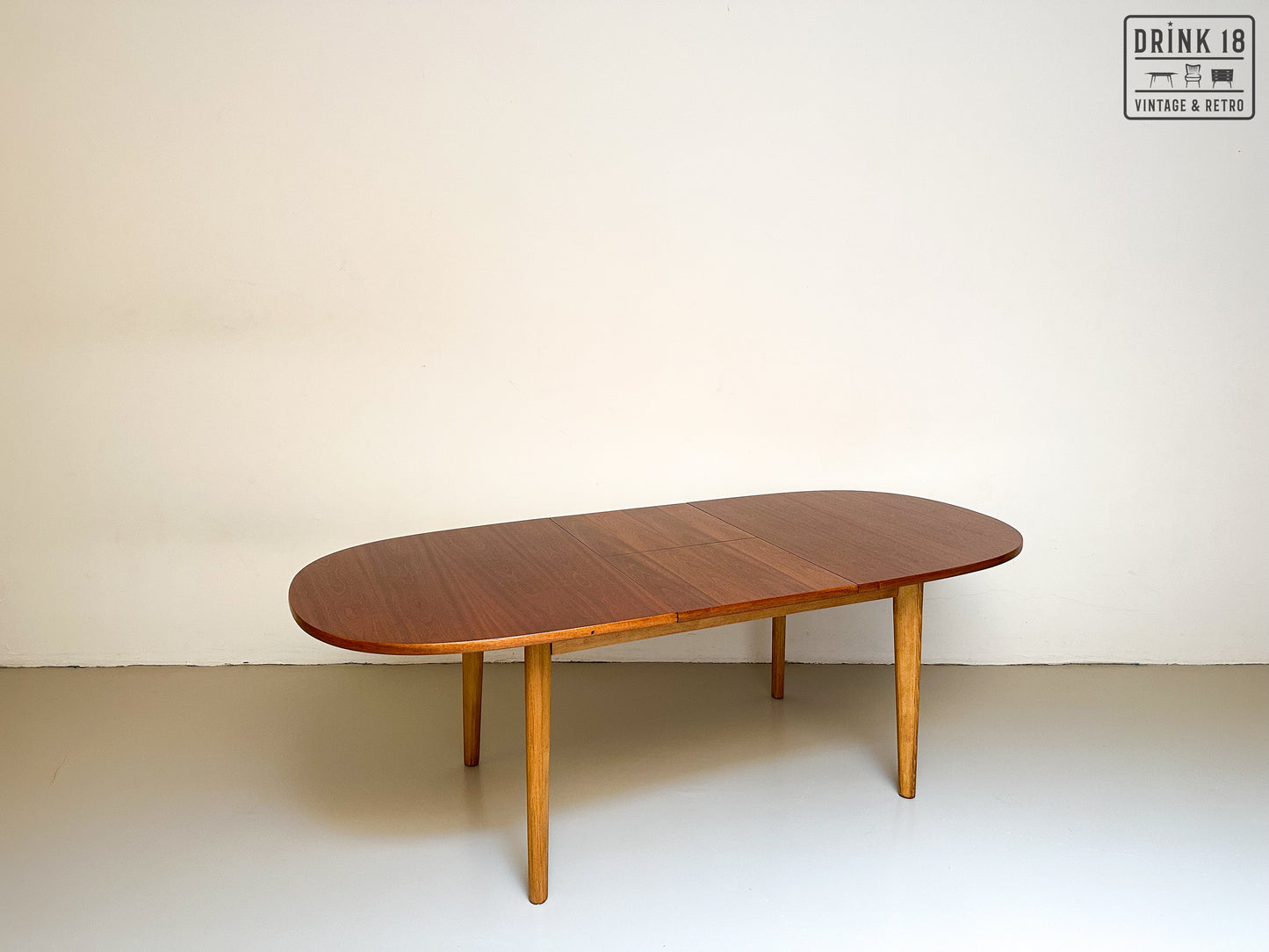 Vintage - Verlengbare ovale eettafel XL