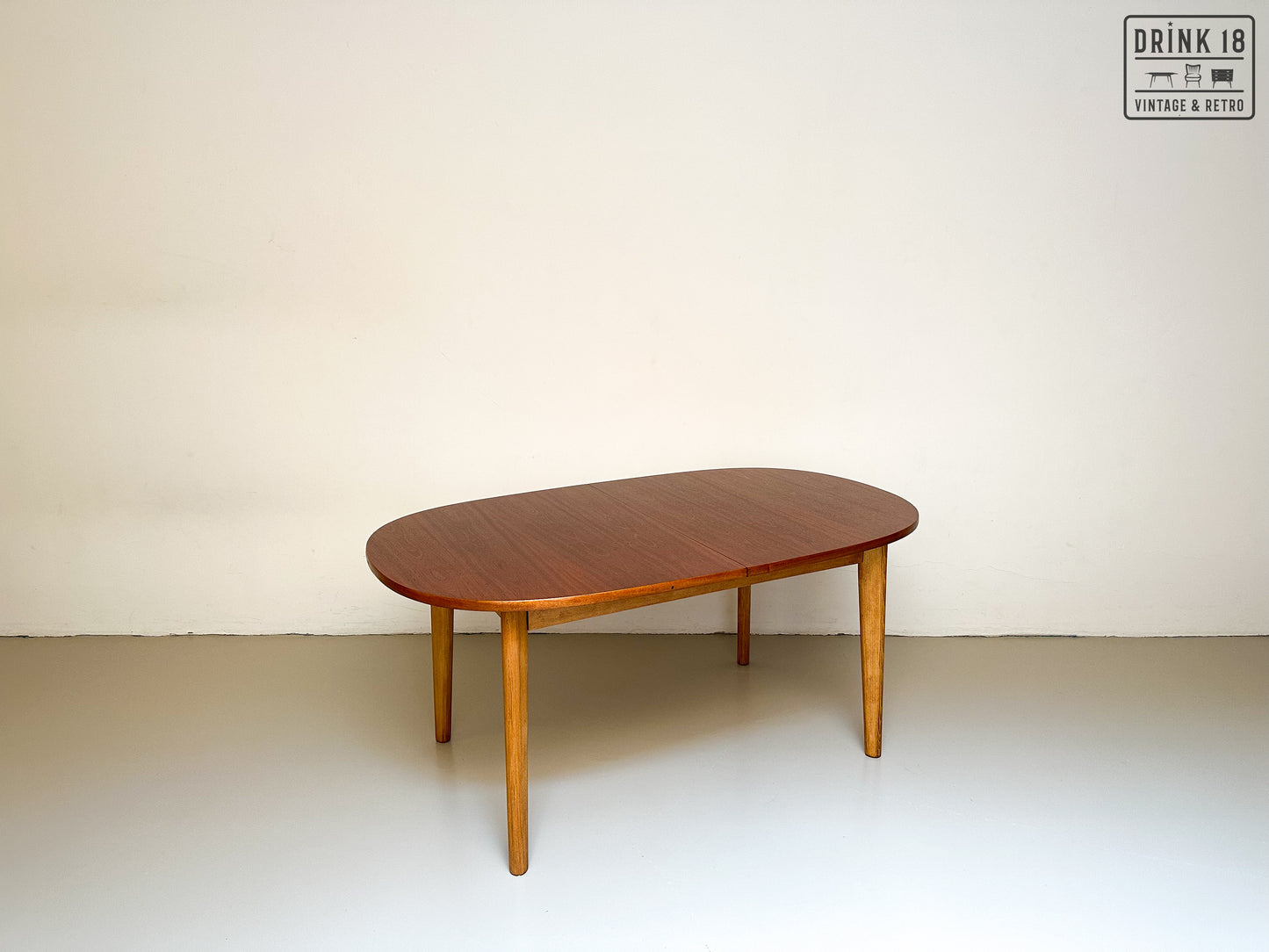 Vintage - Verlengbare ovale eettafel XL