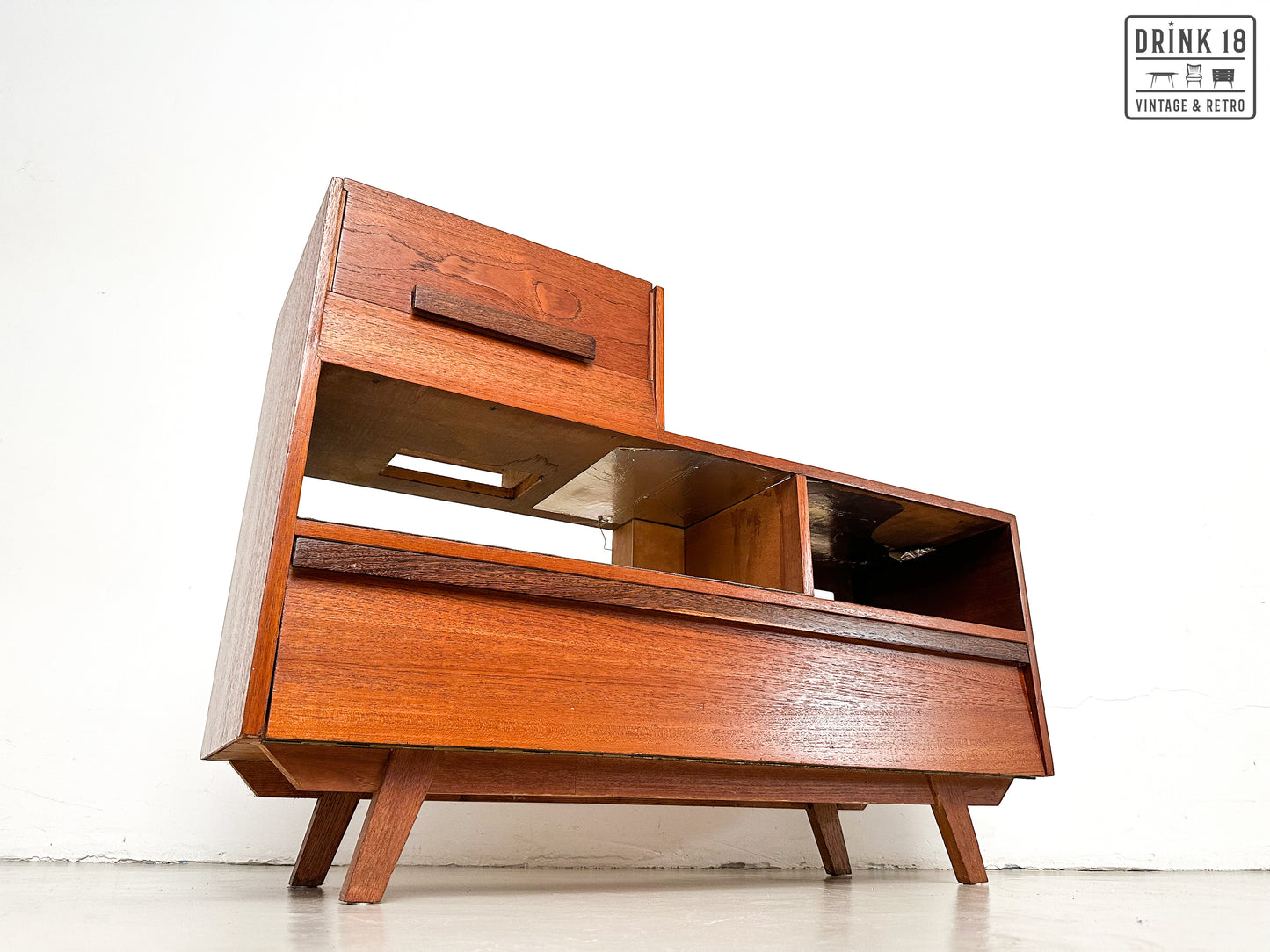 Vintage - Tv/Platenspeler Meubel