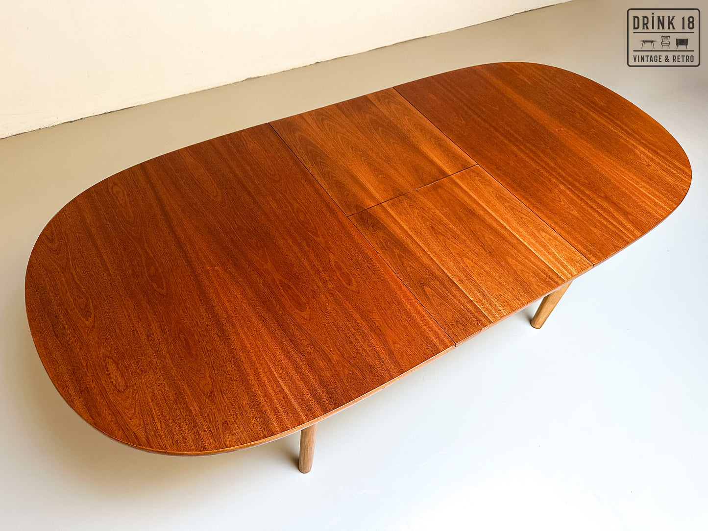 Vintage - Verlengbare ovale eettafel XL