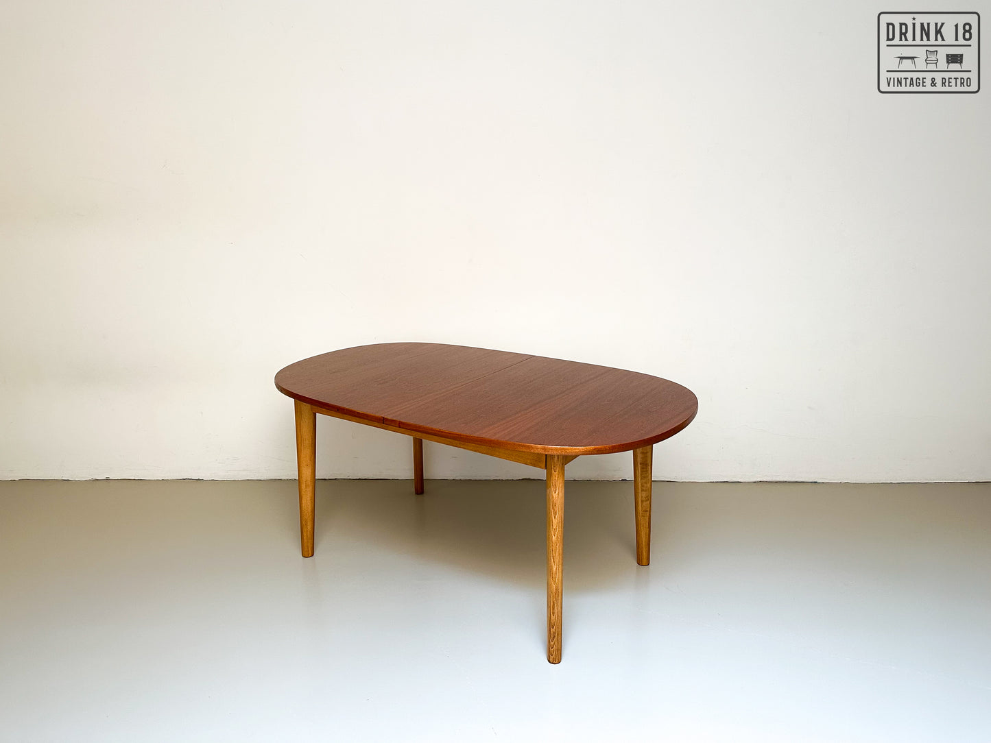 Vintage - Verlengbare ovale eettafel XL