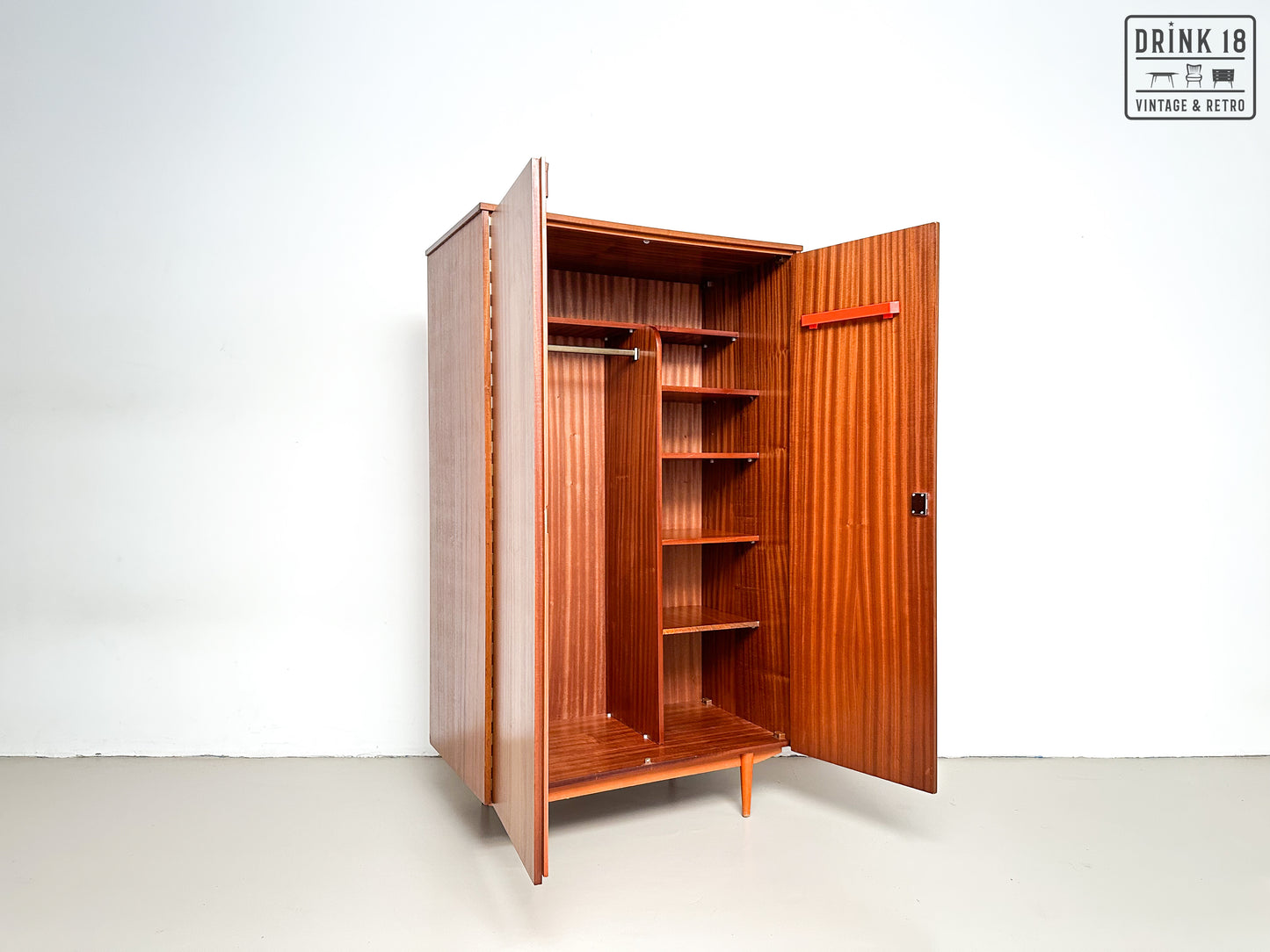 Vintage - Kleerkast Teak