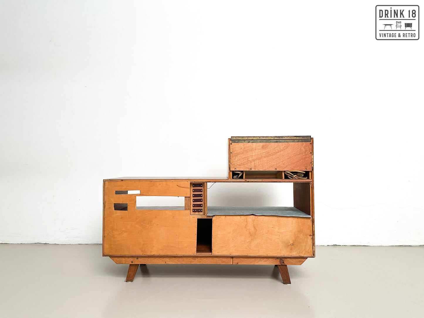 Vintage - Tv/Platenspeler Meubel