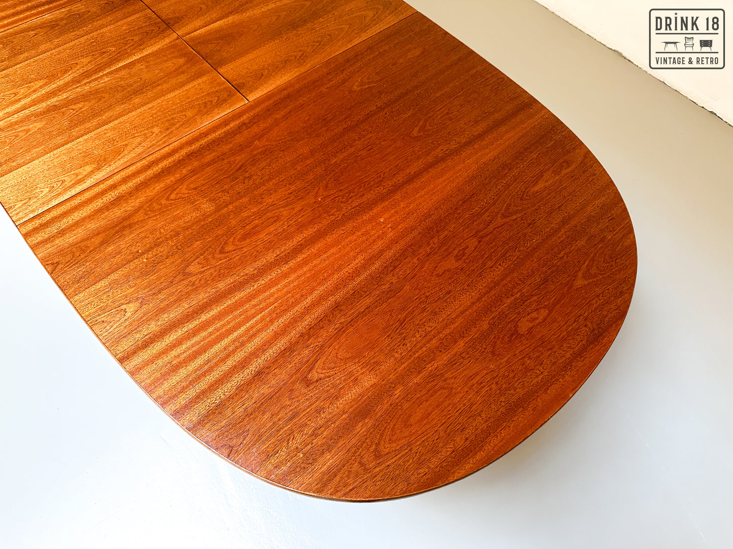 Vintage - Verlengbare ovale eettafel XL