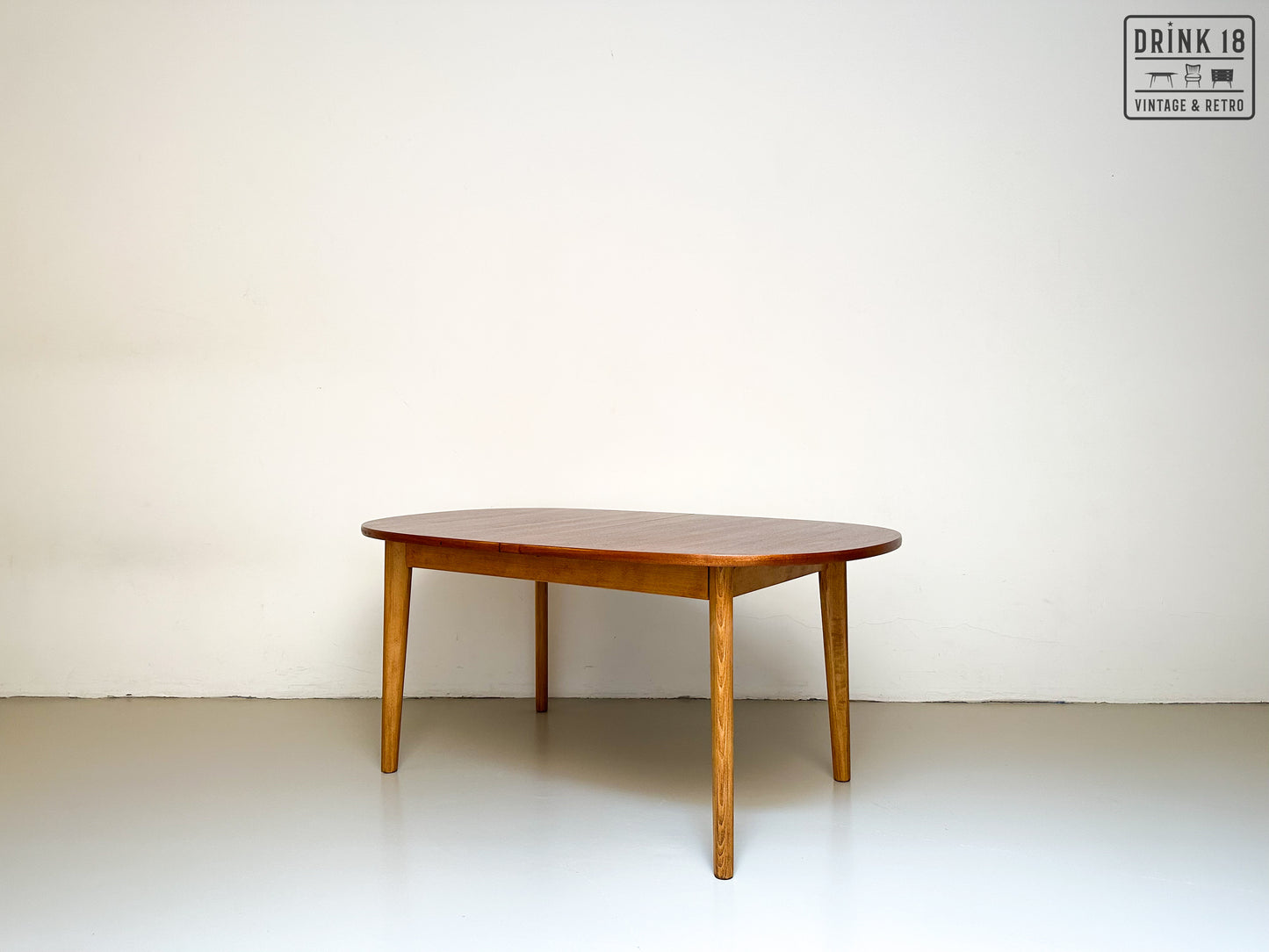 Vintage - Verlengbare ovale eettafel XL